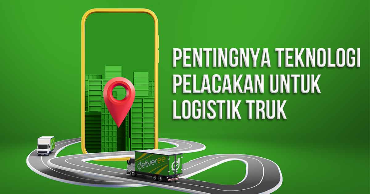 Ilustrasi teknologi pelacakan truk