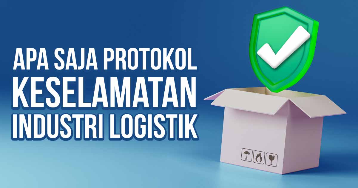 Box Coklat ilustrasi keselamatan industri logistik