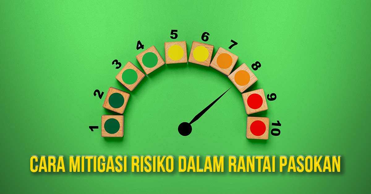 Penanda jarum risiko dengan latar belakang hijau