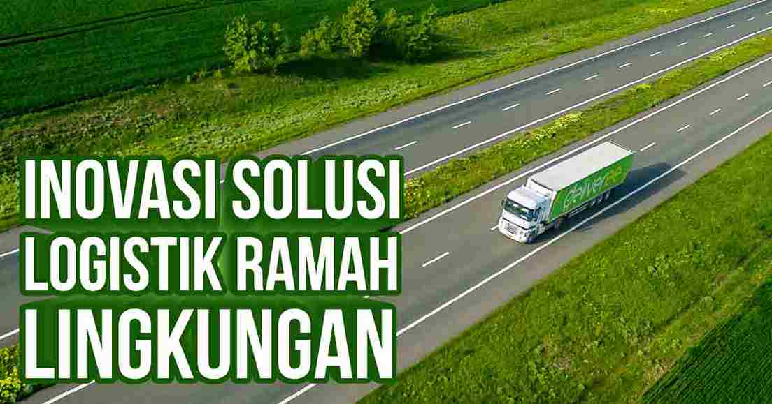 Truk Deliveree Sedang Berjalan di jalan tol yang dikelilingi rumput hijau