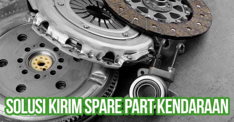 Kumpulan spare part kendaraan seperti kopling dan roda gigi, menekankan solusi pengiriman untuk komponen kendaraan.