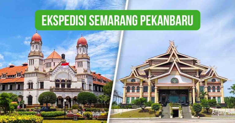 Gedung Lawang Sewu di Semarang dan Gedung Anjung Seni Idrus Tintin di Pekanbaru sebagai konteks “Ekspedisi Semarang Pekanbaru.”